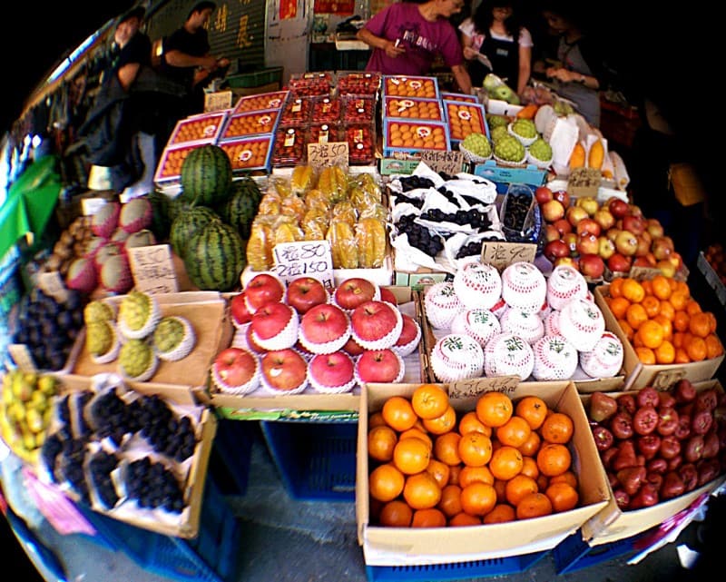 taiwan fruit stalls